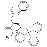 InChI=1/C35H31NO3/c1-39-34(38)32(24-26-21-22-27-13-11-12-14-28(27)23-26)36-33(37)25-35(29-15-5-2-6-16-29,30-17-7-3-8-18-30)31-19-9-4-10-20-31/h2-23,32H,24-25H2,1H3,(H,36,37)/t32-/m1/s1