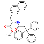 InChI=1/C35H31NO3/c1-39-34(38)32(24-26-21-22-27-13-11-12-14-28(27)23-26)36-33(37)25-35(29-15-5-2-6-16-29,30-17-7-3-8-18-30)31-19-9-4-10-20-31/h2-23,32H,24-25H2,1H3,(H,36,37)/t32-/m0/s1