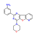 InChI=1/C19H17N5O2/c20-13-4-1-3-12(11-13)17-22-15-14-5-2-6-21-19(14)26-16(15)18(23-17)24-7-9-25-10-8-24/h1-6,11H,7-10,20H2