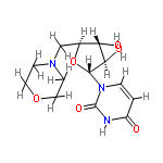 InChI=1/C13H19N3O6/c17-9-1-2-16(13(20)14-9)12-11(19)10(18)8(22-12)7-15-3-5-21-6-4-15/h1-2,8,10-12,18-19H,3-7H2,(H,14,17,20)/t8-,10-,11+,12+/m0/s1