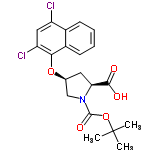 InChI=1/C20H21Cl2NO5/c1-20(2,3)28-19(26)23-10-11(8-16(23)18(24)25)27-17-13-7-5-4-6-12(13)14(21)9-15(17)22/h4-7,9,11,16H,8,10H2,1-3H3,(H,24,25)/t11-,16-/m0/s1