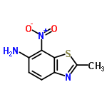 InChI=1/C8H7N3O2S/c1-4-10-6-3-2-5(9)7(11(12)13)8(6)14-4/h2-3H,9H2,1H3