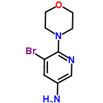 InChI=1/C9H12BrN3O/c10-8-5-7(11)6-12-9(8)13-1-3-14-4-2-13/h5-6H,1-4,11H2