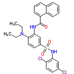 InChI=1/C27H25Cl2N3O3S/c1-3-32(4-2)26-15-13-20(36(34,35)31-24-16-19(28)12-14-23(24)29)17-25(26)30-27(33)22-11-7-9-18-8-5-6-10-21(18)22/h5-17,31H,3-4H2,1-2H3,(H,30,33)