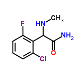 InChI=1/C9H10ClFN2O/c1-13-8(9(12)14)7-5(10)3-2-4-6(7)11/h2-4,8,13H,1H3,(H2,12,14)