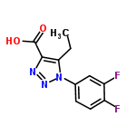 InChI=1/C11H9F2N3O2/c1-2-9-10(11(17)18)14-15-16(9)6-3-4-7(12)8(13)5-6/h3-5H,2H2,1H3,(H,17,18)