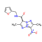 InChI=1/C12H12N6O4/c1-7-10(11(19)13-6-9-4-3-5-22-9)16-15-8(2)12(18(20)21)17(16)14-7/h3-5H,6H2,1-2H3,(H-,13,14,15,19)