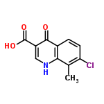 InChI=1/C11H8ClNO3/c1-5-8(12)3-2-6-9(5)13-4-7(10(6)14)11(15)16/h2-4H,1H3,(H,13,14)(H,15,16)