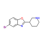 InChI=1/C12H13BrN2O/c13-9-3-4-11-10(6-9)15-12(16-11)8-2-1-5-14-7-8/h3-4,6,8,14H,1-2,5,7H2