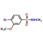 InChI=1/C8H10BrNO3S/c1-10-14(11,12)6-3-4-7(9)8(5-6)13-2/h3-5,10H,1-2H3