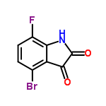 InChI=1/C8H3BrFNO2/c9-3-1-2-4(10)6-5(3)7(12)8(13)11-6/h1-2H,(H,11,12,13)