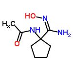 InChI=1/C8H15N3O2/c1-6(12)10-8(7(9)11-13)4-2-3-5-8/h13H,2-5H2,1H3,(H2,9,11)(H,10,12)