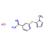 InChI=1/C10H11N5S.ClH/c1-15-5-4-14-10(15)16-8-6-7(9(11)12)2-3-13-8;/h2-6H,1H3,(H3,11,12);1H