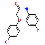 InChI=1/C14H11ClFNO2/c15-10-1-7-13(8-2-10)19-9-14(18)17-12-5-3-11(16)4-6-12/h1-8H,9H2,(H,17,18)