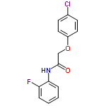 InChI=1/C14H11ClFNO2/c15-10-5-7-11(8-6-10)19-9-14(18)17-13-4-2-1-3-12(13)16/h1-8H,9H2,(H,17,18)