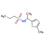 InChI=1/C10H17NO2S2/c1-4-7-15(12,13)11-9(3)10-6-5-8(2)14-10/h5-6,9,11H,4,7H2,1-3H3