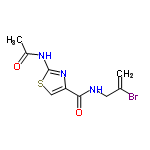 InChI=1/C9H10BrN3O2S/c1-5(10)3-11-8(15)7-4-16-9(13-7)12-6(2)14/h4H,1,3H2,2H3,(H,11,15)(H,12,13,14)