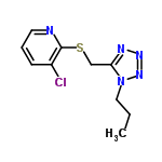 InChI=1/C10H12ClN5S/c1-2-6-16-9(13-14-15-16)7-17-10-8(11)4-3-5-12-10/h3-5H,2,6-7H2,1H3