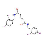 InChI=1/C19H18Cl4N2O2/c20-14-6-4-12(16(22)8-14)10-24-18(26)2-1-3-19(27)25-11-13-5-7-15(21)9-17(13)23/h4-9H,1-3,10-11H2,(H,24,26)(H,25,27)