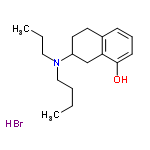 InChI=1/C17H27NO.BrH/c1-3-5-12-18(11-4-2)15-10-9-14-7-6-8-17(19)16(14)13-15;/h6-8,15,19H,3-5,9-13H2,1-2H3;1H