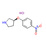 InChI=1/C10H12N2O3.ClH/c13-12(14)8-1-3-9(4-2-8)15-10-5-6-11-7-10;/h1-4,10-11H,5-7H2;1H/t10-;/m0./s1