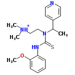 InChI=1/C19H26N4OS/c1-15(16-9-11-20-12-10-16)23(14-13-22(2)3)19(25)21-17-7-5-6-8-18(17)24-4/h5-12,15H,13-14H2,1-4H3,(H,21,25)/p+1