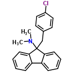 InChI=1/C22H20ClN/c1-24(2)22(15-16-11-13-17(23)14-12-16)20-9-5-3-7-18(20)19-8-4-6-10-21(19)22/h3-14H,15H2,1-2H3