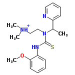 InChI=1/C19H26N4OS/c1-15(16-9-7-8-12-20-16)23(14-13-22(2)3)19(25)21-17-10-5-6-11-18(17)24-4/h5-12,15H,13-14H2,1-4H3,(H,21,25)/p+1