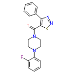 InChI=1/C19H17FN4OS/c20-15-8-4-5-9-16(15)23-10-12-24(13-11-23)19(25)18-17(21-22-26-18)14-6-2-1-3-7-14/h1-9H,10-13H2