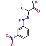 InChI=1/C9H8ClN3O3/c1-6(14)9(10)12-11-7-3-2-4-8(5-7)13(15)16/h2-5,11H,1H3