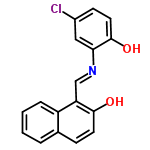 InChI=1/C17H12ClNO2/c18-12-6-8-17(21)15(9-12)19-10-14-13-4-2-1-3-11(13)5-7-16(14)20/h1-10,20-21H/b19-10+