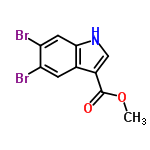 InChI=1/C10H7Br2NO2/c1-15-10(14)6-4-13-9-3-8(12)7(11)2-5(6)9/h2-4,13H,1H3