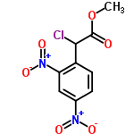 InChI=1/C9H7ClN2O6/c1-18-9(13)8(10)6-3-2-5(11(14)15)4-7(6)12(16)17/h2-4,8H,1H3