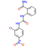 InChI=1/C14H11ClN4O4/c15-10-7-8(19(22)23)5-6-12(10)18-14(21)17-11-4-2-1-3-9(11)13(16)20/h1-7H,(H2,16,20)(H2,17,18,21)