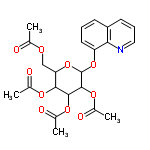 InChI=1/C23H25NO10/c1-12(25)29-11-18-20(30-13(2)26)21(31-14(3)27)22(32-15(4)28)23(34-18)33-17-9-5-7-16-8-6-10-24-19(16)17/h5-10,18,20-23H,11H2,1-4H3