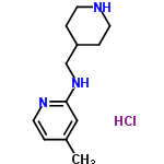 InChI=1/C12H19N3.ClH/c1-10-2-7-14-12(8-10)15-9-11-3-5-13-6-4-11;/h2,7-8,11,13H,3-6,9H2,1H3,(H,14,15);1H