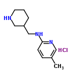 InChI=1/C12H19N3.ClH/c1-10-4-5-12(14-7-10)15-9-11-3-2-6-13-8-11;/h4-5,7,11,13H,2-3,6,8-9H2,1H3,(H,14,15);1H