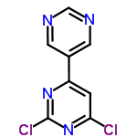 InChI=1/C8H4Cl2N4/c9-7-1-6(13-8(10)14-7)5-2-11-4-12-3-5/h1-4H