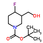 InChI=1/C11H20FNO3/c1-11(2,3)16-10(15)13-5-4-9(12)8(6-13)7-14/h8-9,14H,4-7H2,1-3H3