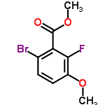 InChI=1/C9H8BrFO3/c1-13-6-4-3-5(10)7(8(6)11)9(12)14-2/h3-4H,1-2H3