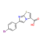 InChI=1/C12H7BrN2O2S/c13-8-3-1-7(2-4-8)9-5-15-10(11(16)17)6-18-12(15)14-9/h1-6H,(H,16,17)