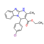 InChI=1/C20H18ClN3O2/c1-3-26-19(25)17-12(2)22-20-23-15-6-4-5-7-16(15)24(20)18(17)13-8-10-14(21)11-9-13/h4-11,18H,3H2,1-2H3,(H,22,23)