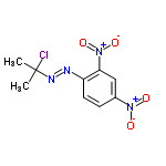 InChI=1/C9H9ClN4O4/c1-9(2,10)12-11-7-4-3-6(13(15)16)5-8(7)14(17)18/h3-5H,1-2H3/b12-11+