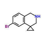 InChI=1/C11H12BrN/c12-9-2-1-8-6-13-7-11(3-4-11)10(8)5-9/h1-2,5,13H,3-4,6-7H2