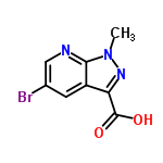 InChI=1/C8H6BrN3O2/c1-12-7-5(2-4(9)3-10-7)6(11-12)8(13)14/h2-3H,1H3,(H,13,14)