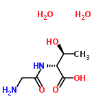 InChI=1/C6H12N2O4.2H2O/c1-3(9)5(6(11)12)8-4(10)2-7;;/h3,5,9H,2,7H2,1H3,(H,8,10)(H,11,12);2*1H2/t3-,5+;;/m0../s1