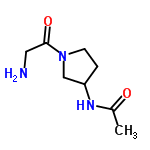 InChI=1/C8H15N3O2/c1-6(12)10-7-2-3-11(5-7)8(13)4-9/h7H,2-5,9H2,1H3,(H,10,12)