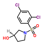 InChI=1/C10H11Cl2NO3S/c11-7-1-2-10(9(12)5-7)17(15,16)13-4-3-8(14)6-13/h1-2,5,8,14H,3-4,6H2/t8-/m1/s1