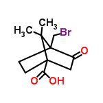 InChI=1/C11H15BrO3/c1-9(2)10(8(14)15)3-4-11(9,6-12)7(13)5-10/h3-6H2,1-2H3,(H,14,15)