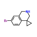 InChI=1/C11H12BrN/c12-9-1-2-10-8(5-9)6-13-7-11(10)3-4-11/h1-2,5,13H,3-4,6-7H2